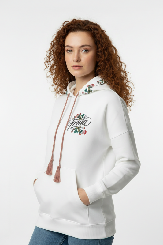 Art Floral Frida Kahlo Hoodie