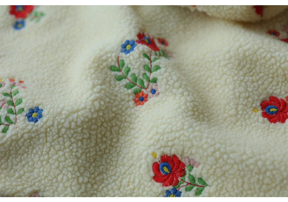 Embroidered Floral Dream Hooded Cloak