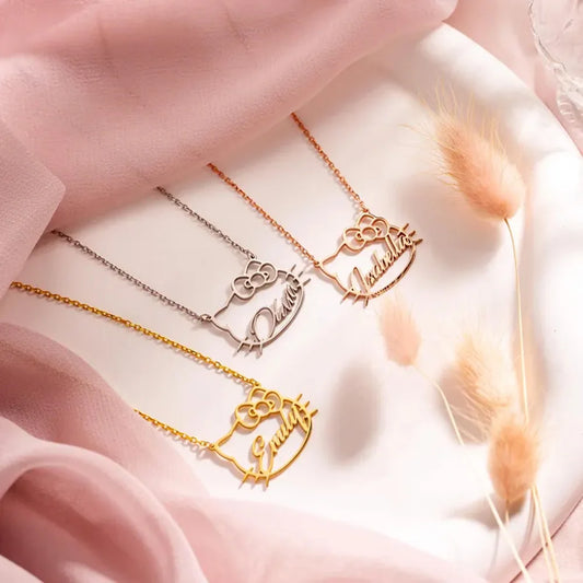 Personalized Name Necklace Custom Pet Pendant