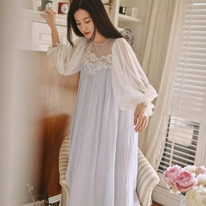 Madeleine Cotton Sleepwear, Blue or White