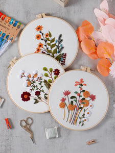 Floral Love Hand Embroidery 4 piece Set - Modestly Yours