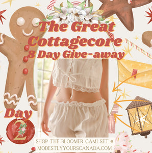 Day #2 of the Great Cottagecore Give-away!! - Modestly Yours