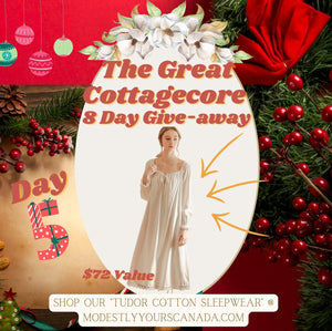 Wowzers! Day #5 for the Great Cottagecore Giveaway and today's is ultra sweet! - Modestly Yours