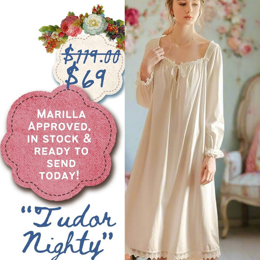 Tudor Sleepwear, Heirloom White or Pink