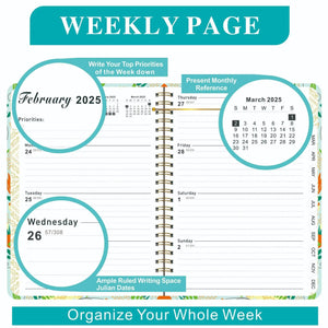 Modestly Yours 2025 Notebook Diary Weekly Planner Agenda