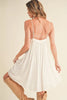 Aemi + Co Ruched Plunge Mini Cami Dress