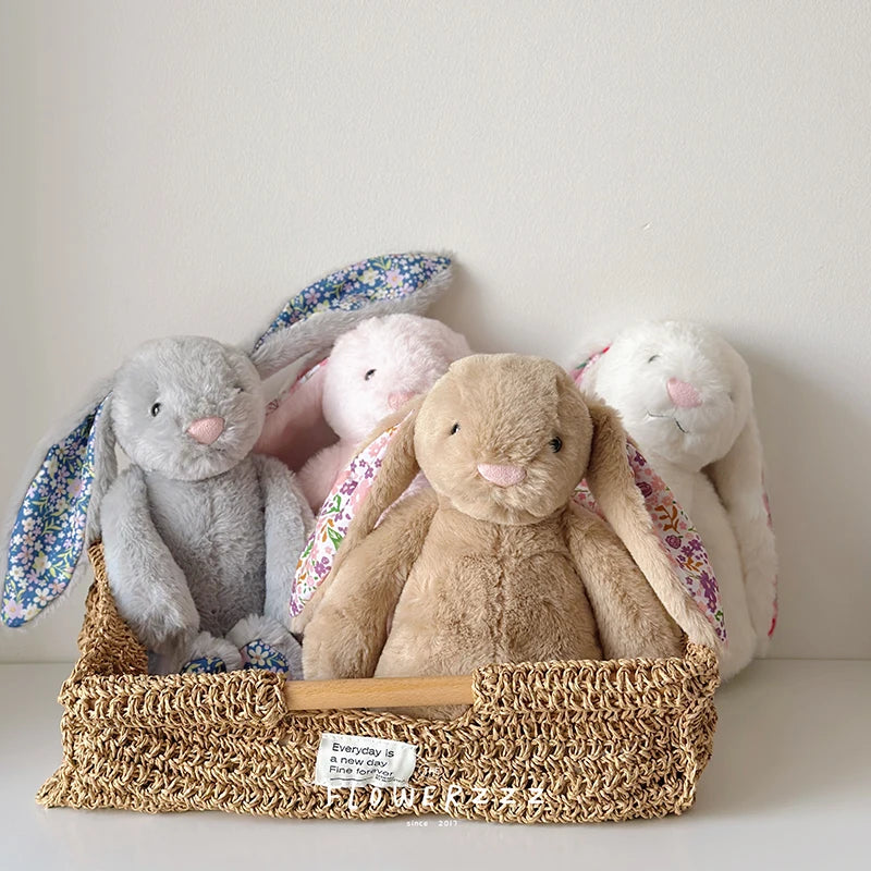 Bonnie Rabbit Plush, Soft Pastel Floral