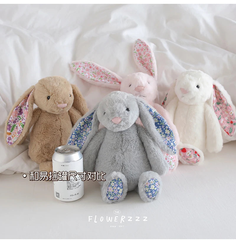 Bonnie Rabbit Plush, Soft Pastel Floral