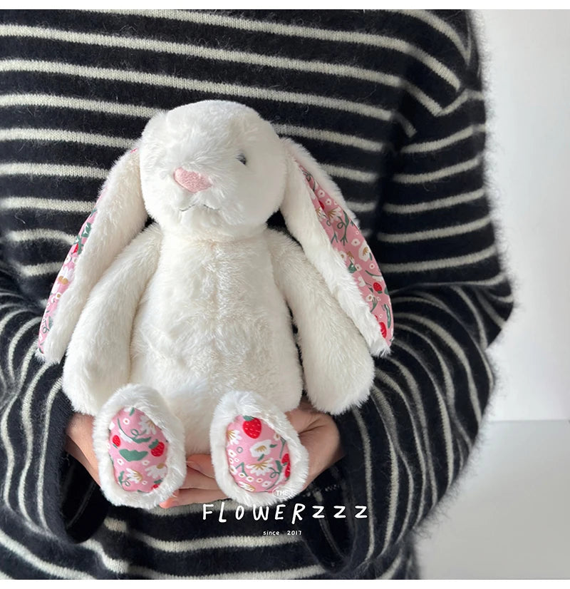 Bonnie Rabbit Plush, Soft Pastel Floral