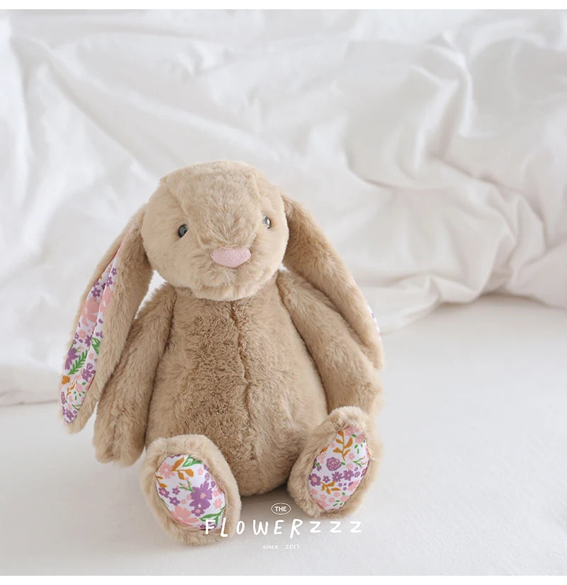 Bonnie Rabbit Plush, Soft Pastel Floral