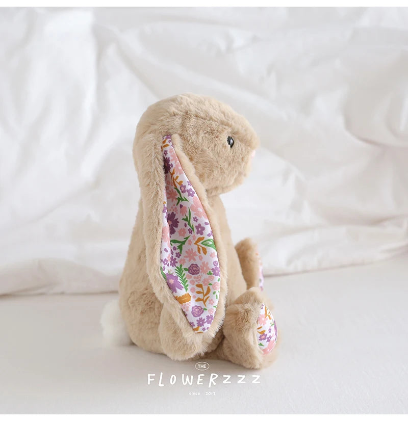 Bonnie Rabbit Plush, Soft Pastel Floral