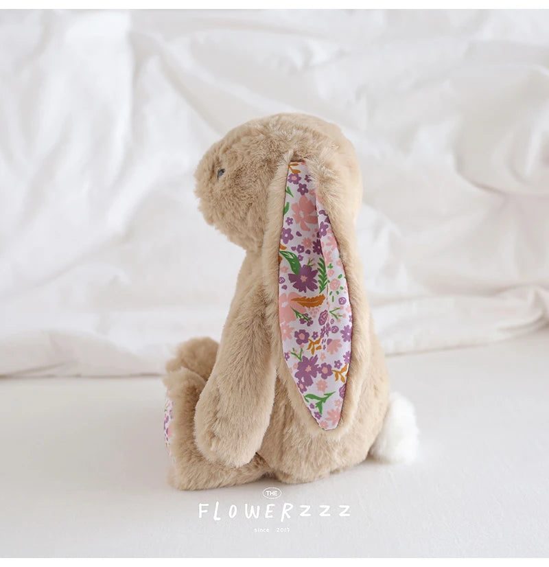 Bonnie Rabbit Plush, Soft Pastel Floral