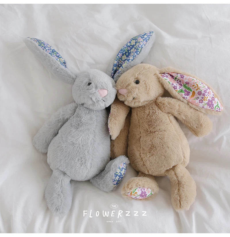 Bonnie Rabbit Plush, Soft Pastel Floral