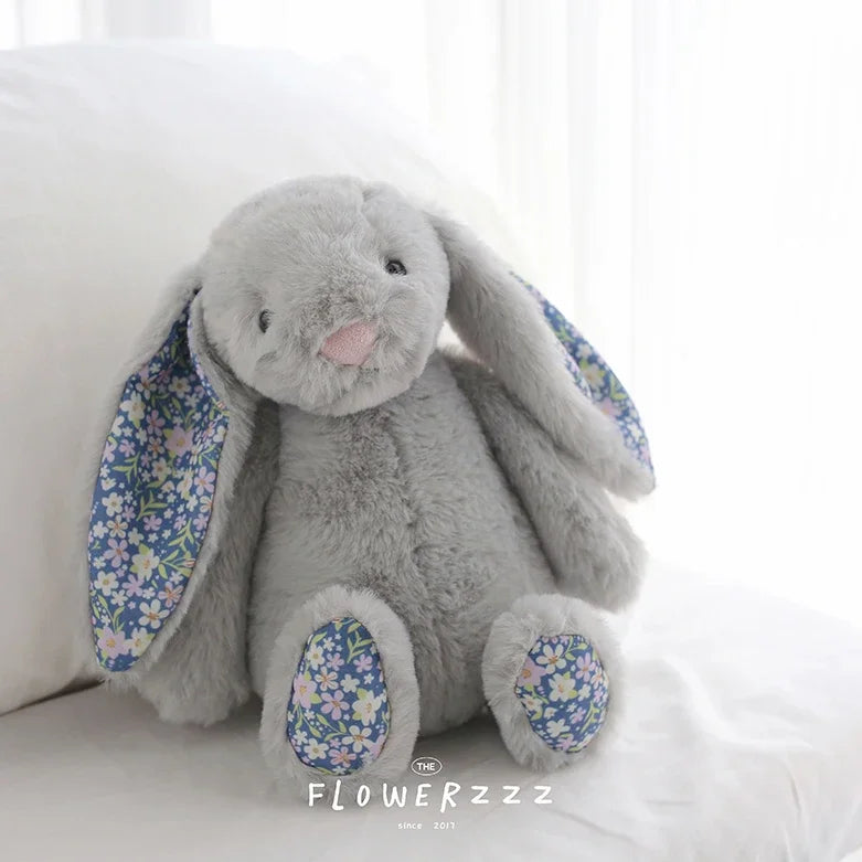 Bonnie Rabbit Plush, Soft Pastel Floral