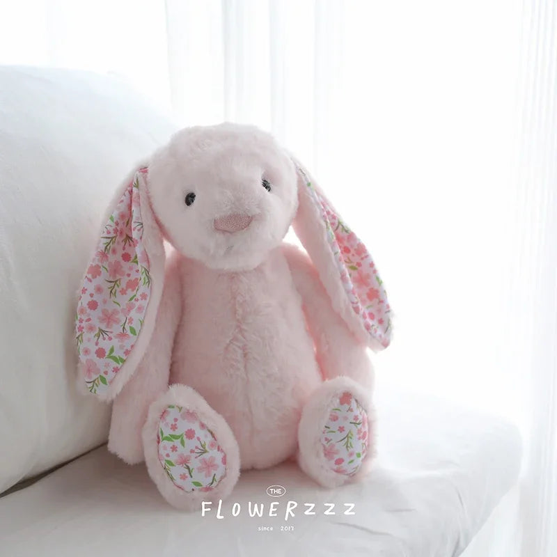 Bonnie Rabbit Plush, Soft Pastel Floral