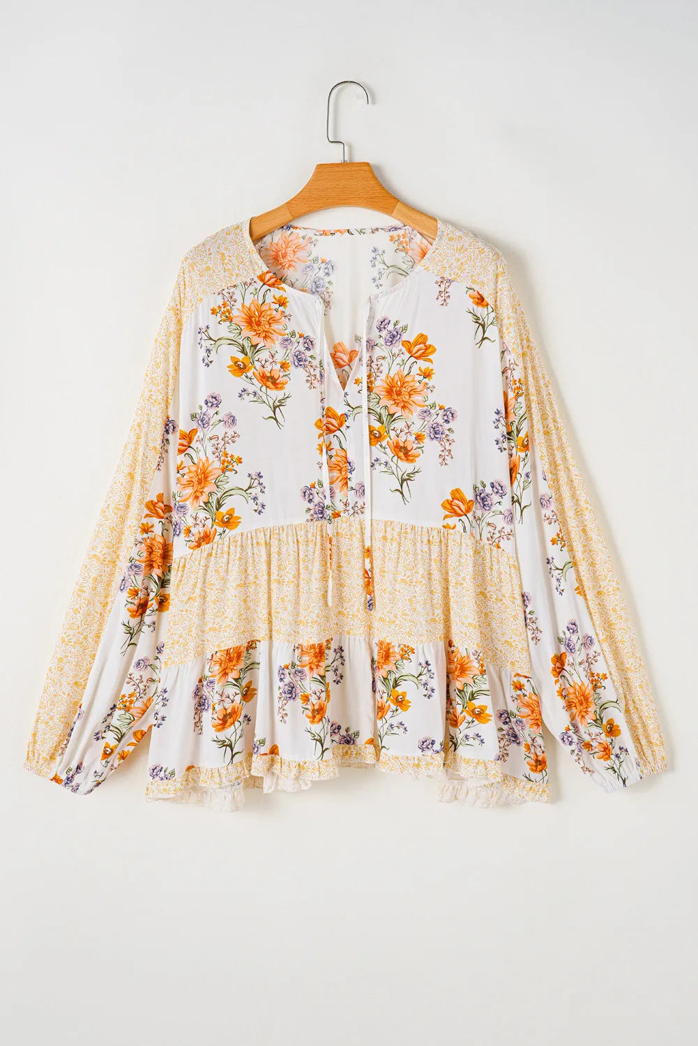 Butter Cream Blouse, Long Sleeve Plus