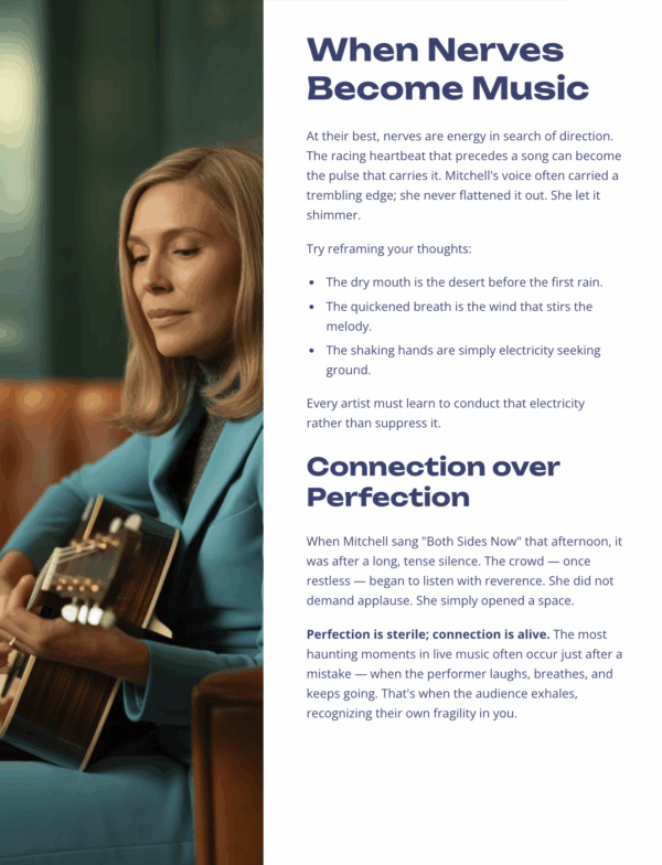 Sing with Courage! A book inspired by the works of Canadian Joni Mitchell