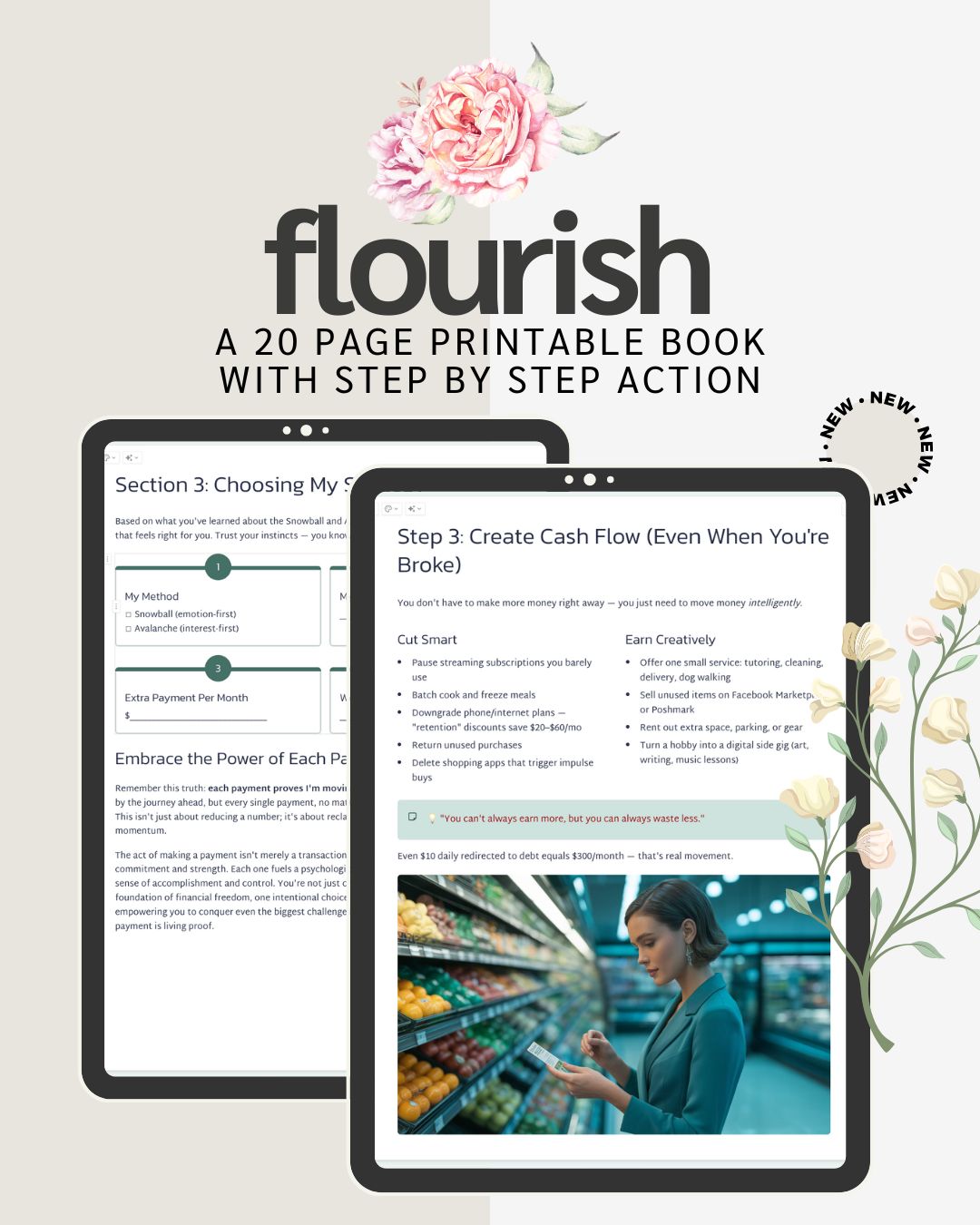 Flourish: A Beautiful Guide to a Canadian Woman's Debt-Free Journey
