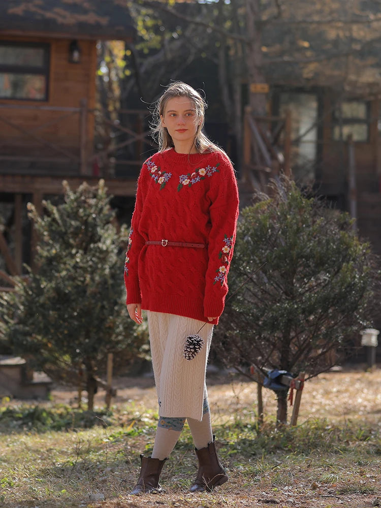 Vintage Embroidered Diana Sweater