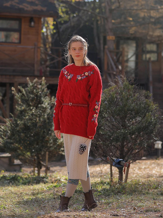 Vintage Embroidered Diana Sweater