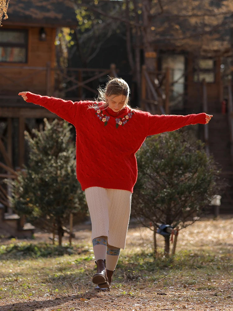 Vintage Embroidered Diana Sweater