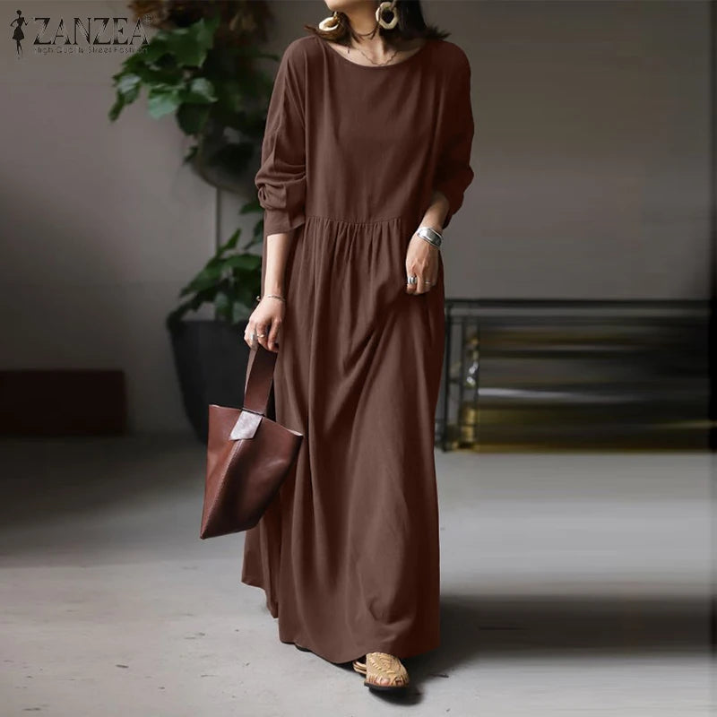 The Charlotte Dress, Jersey Cotton Pocket Maxi