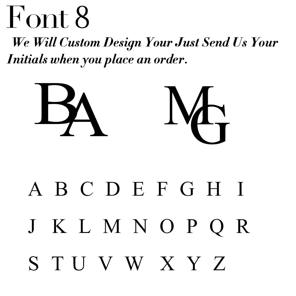 Jenine Elegant Custom Initials Necklace, Personalize Jewelry