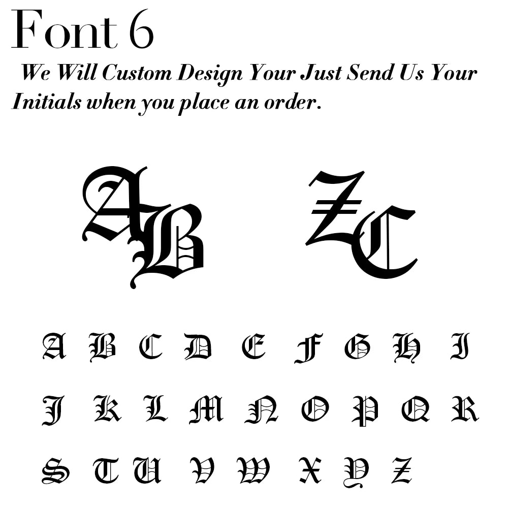 Jenine Elegant Custom Initials Necklace, Personalize Jewelry