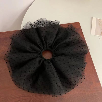 Lace French Hair Scrunchie, Elastic