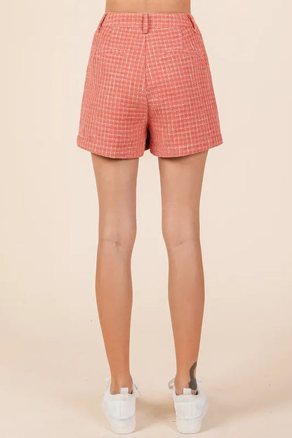 Mittoshop Tweed Classic Shorts with Side Pockets