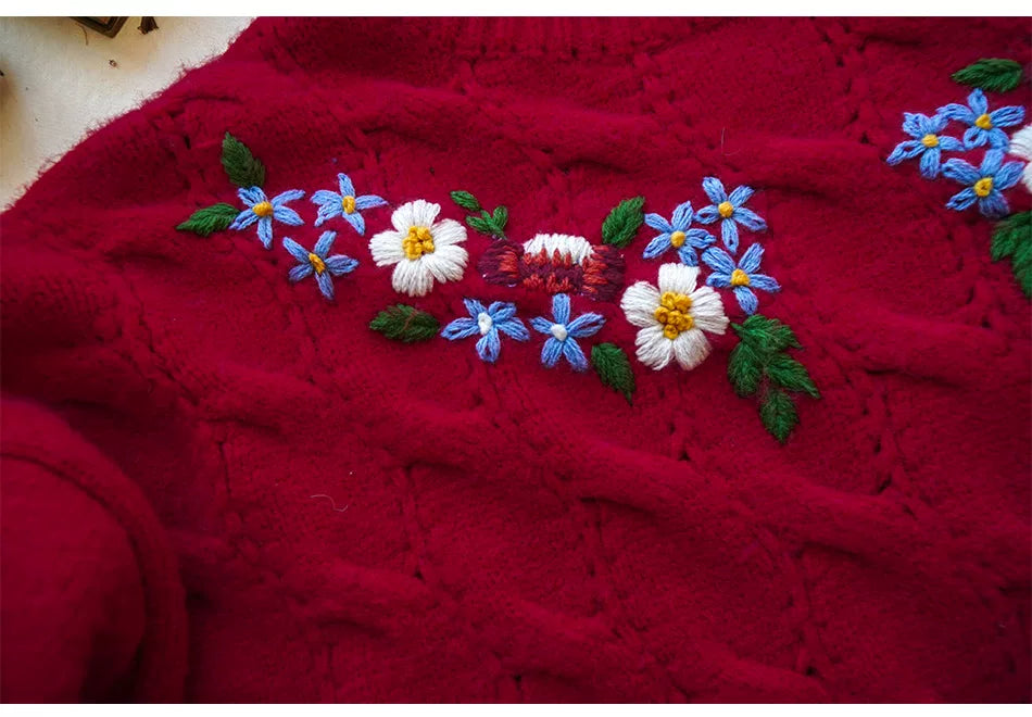 Vintage Embroidered Diana Sweater