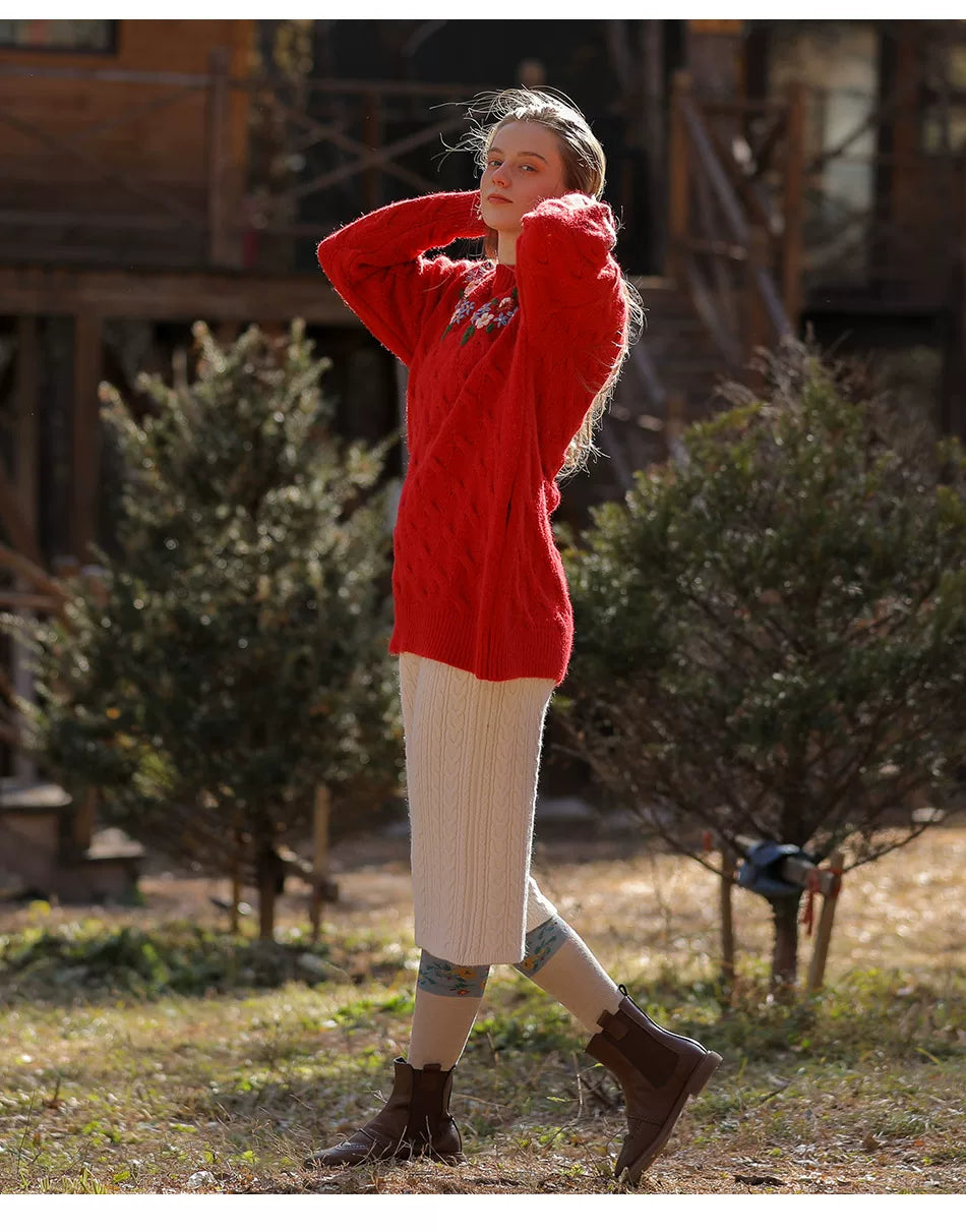 Vintage Embroidered Diana Sweater