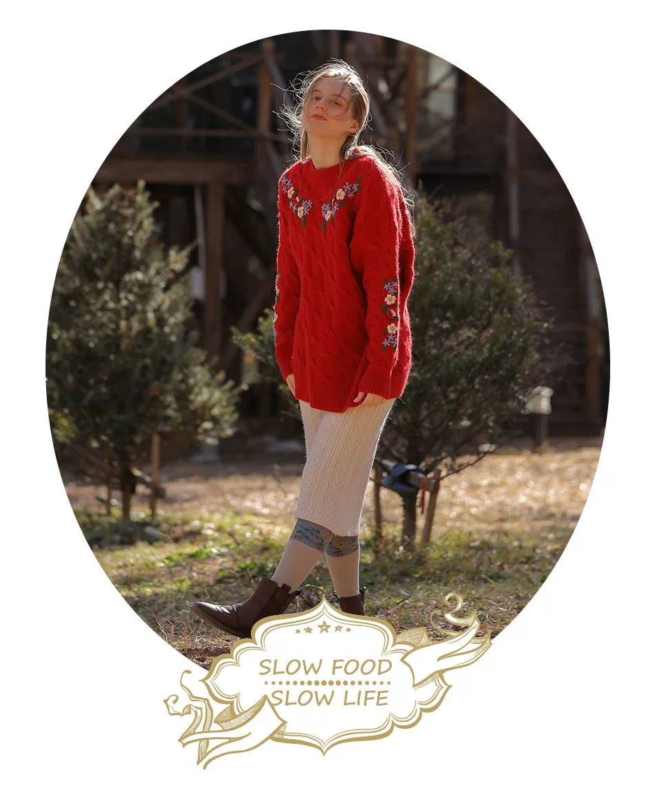 Vintage Embroidered Diana Sweater