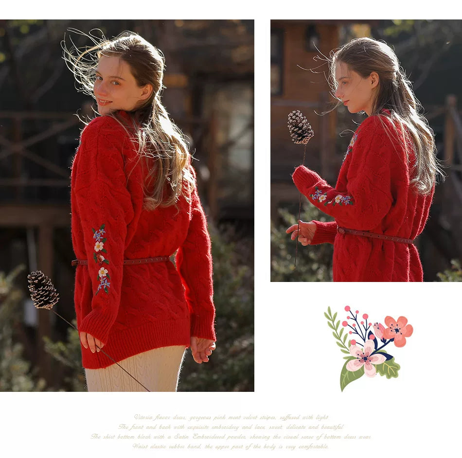 Vintage Embroidered Diana Sweater