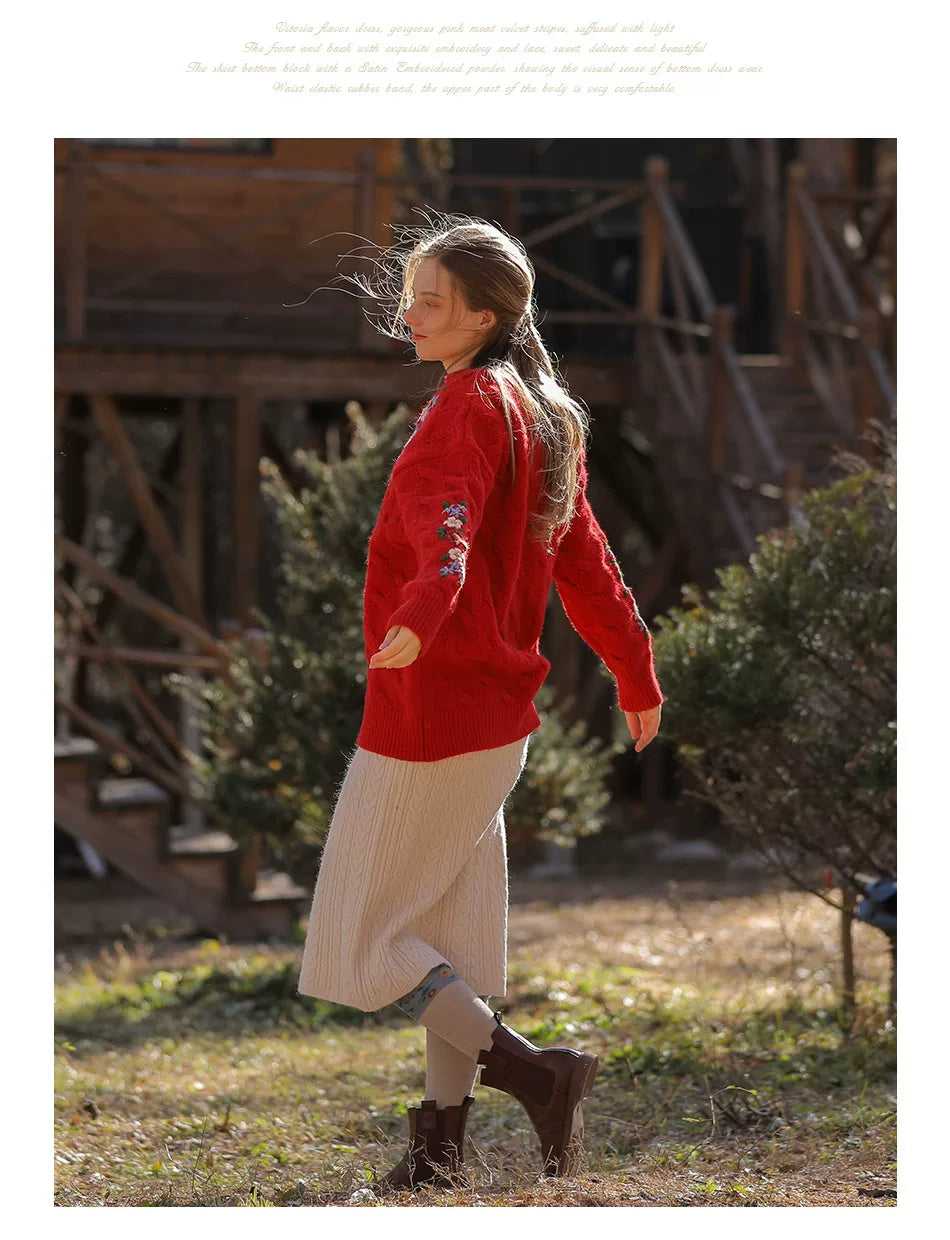 Vintage Embroidered Diana Sweater