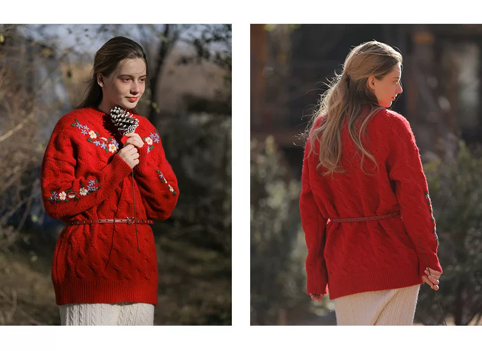 Vintage Embroidered Diana Sweater