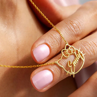 Personalized Name Necklace Custom Pet Pendant