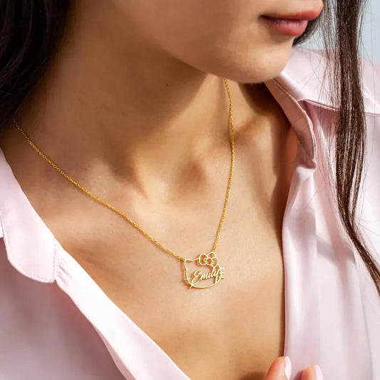 Personalized Name Necklace Custom Pet Pendant