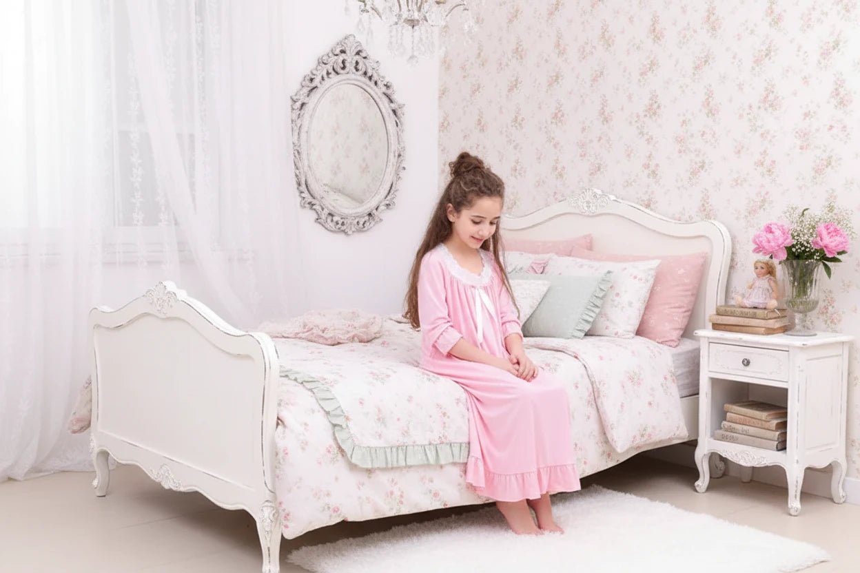 Mother & Daughter Matching Cotton Nightgown Set | Victorian Heirloom Sleepwear by Modestly Yours