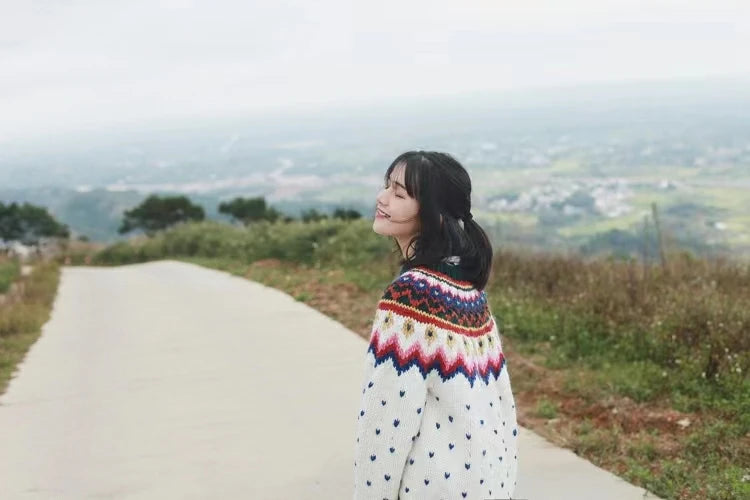 Fair Isle Icelandic Handmade 100% Wool Cardigans