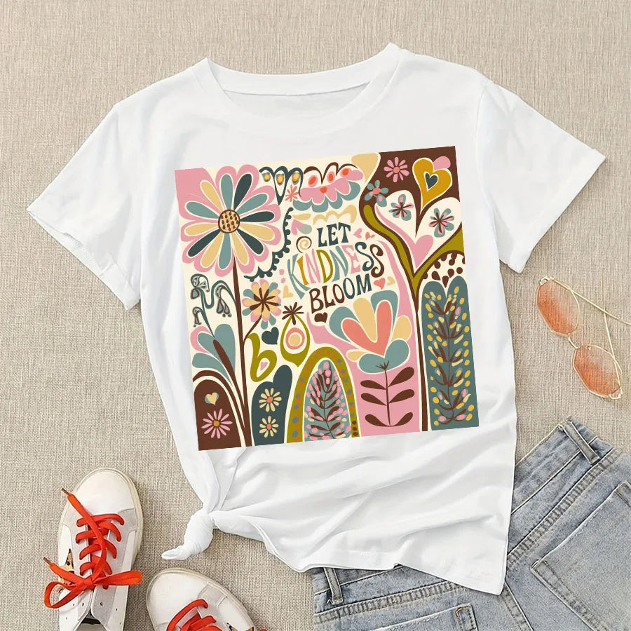 Let Kindness Bloom Floral Decal Decor