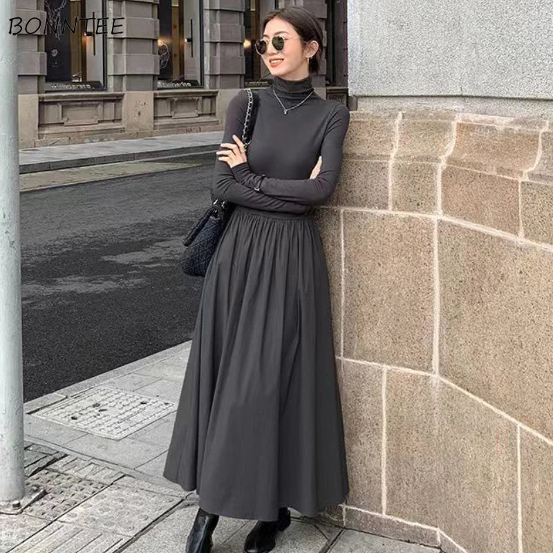 Mod Dress Full Length with Turtleneck