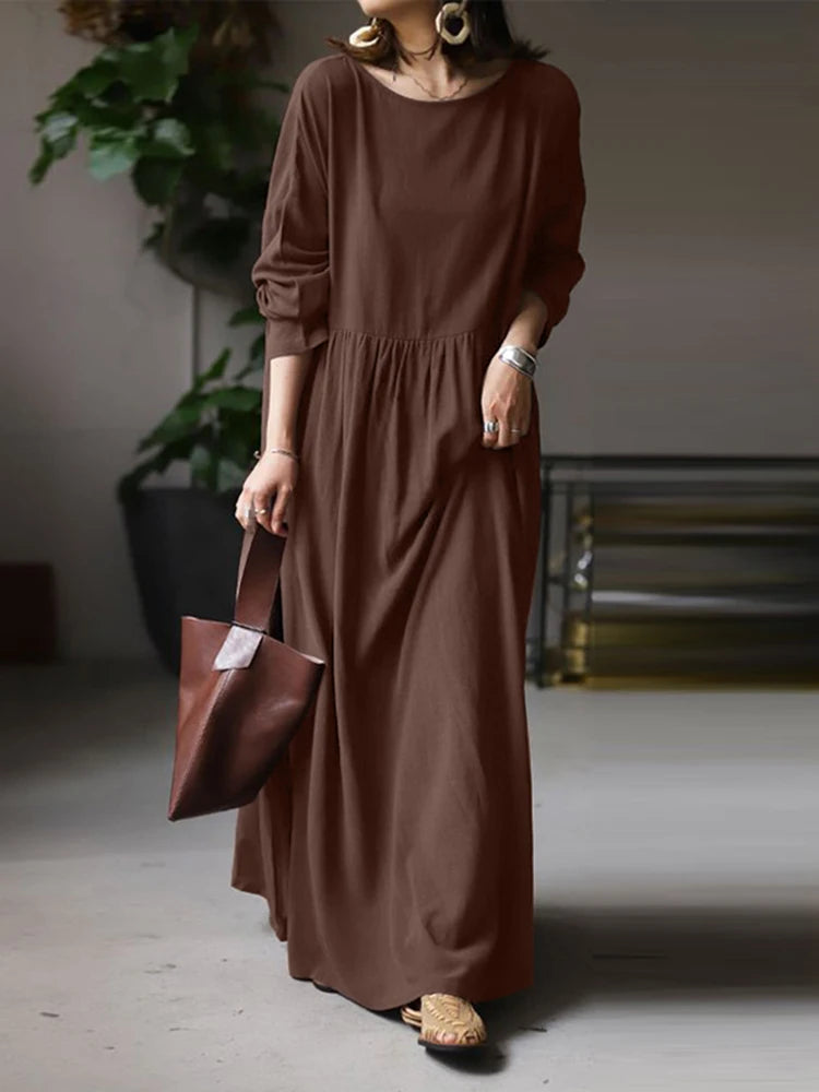 The Charlotte Dress, Jersey Cotton Pocket Maxi