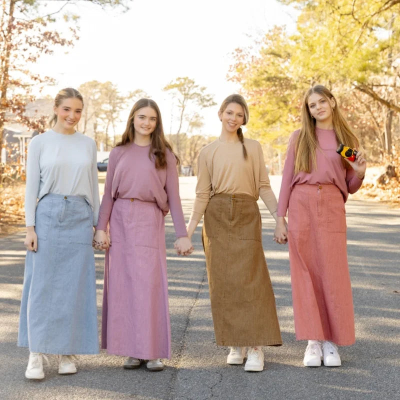 Pastel Pretty Skirt & Tee Set, Modestly Yours