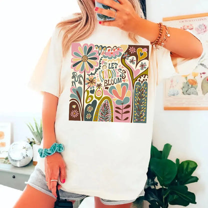 Let Kindness Bloom Floral Decal Decor