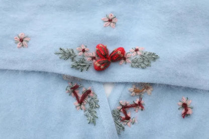 Annette Cashmere Sweater & Scarf Set, Purple