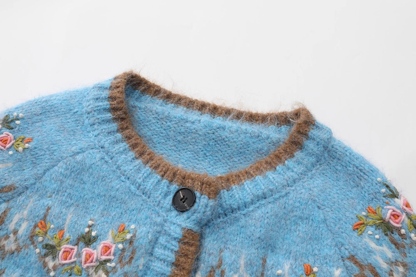 Fair Isle Blue Cashmere Sweater