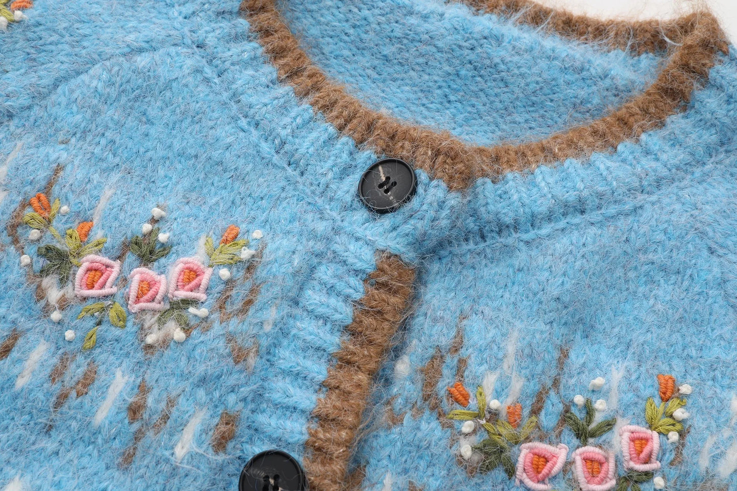 Fair Isle Blue Cashmere Sweater