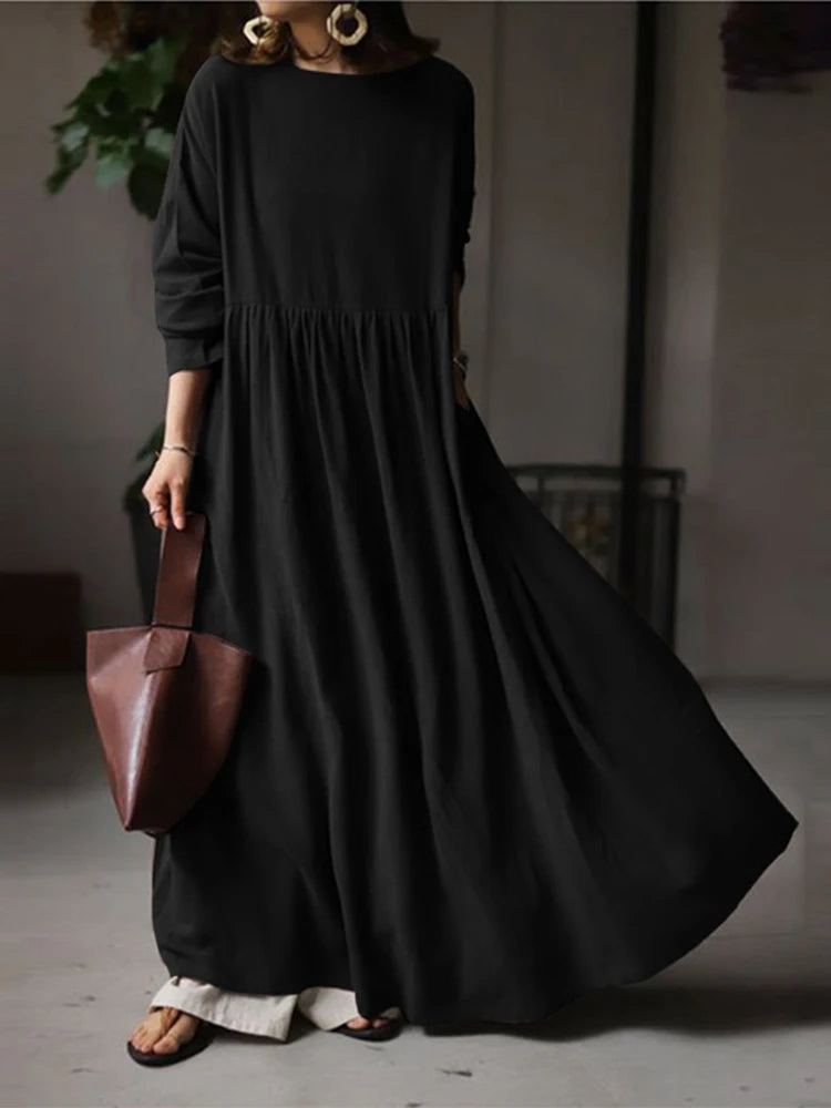 The Charlotte Dress, Jersey Cotton Pocket Maxi