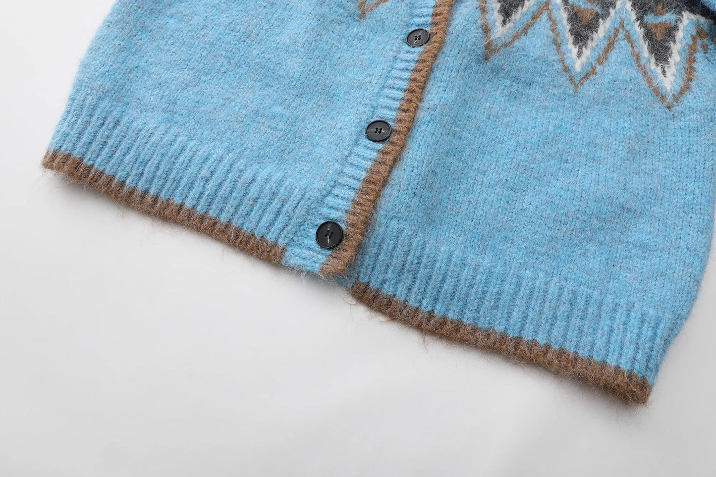 Fair Isle Blue Cashmere Sweater